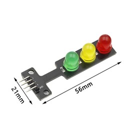 8 x LED Traffic Light Module, 3.3-5 V, 8 mm, Creative DIY Mini Traffic Light Compatible with Arduino