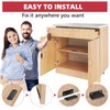 Loomdeo Ultra-Thin Magnetic Cabinet Door Catch - Strong Adhesion &
