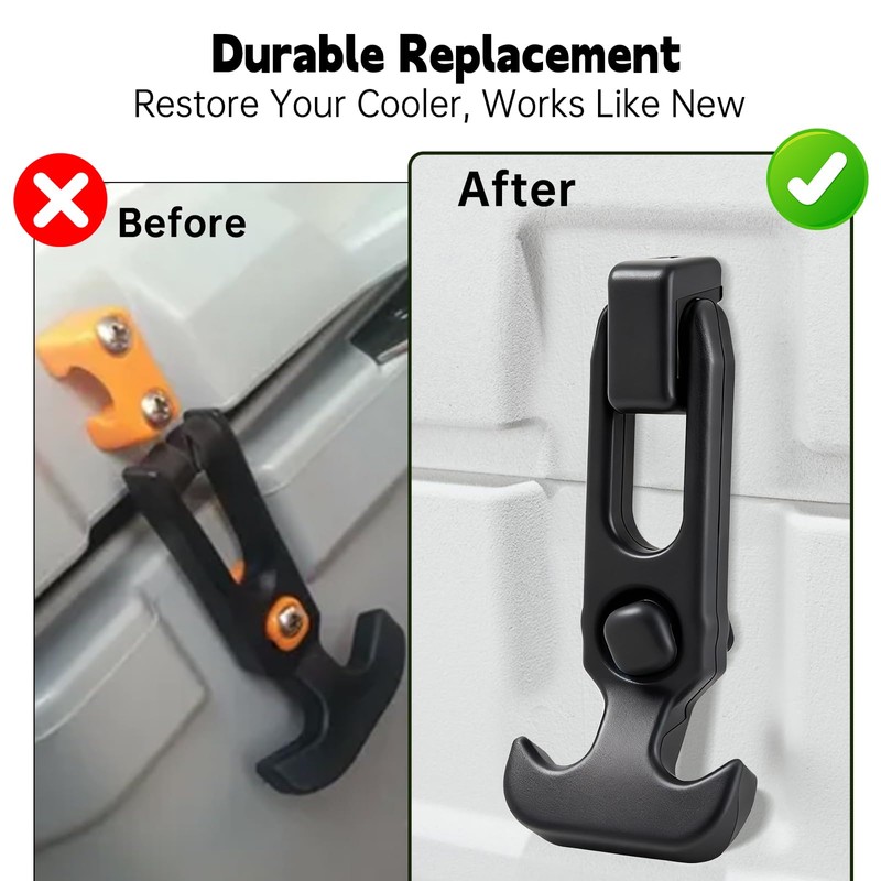 2 Pack Cooler Latches Compatible with Ozark Trail, Replacement Lid