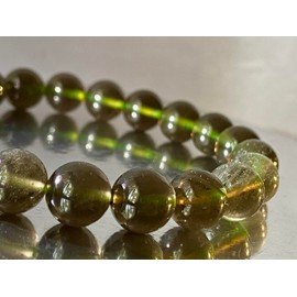 ✦ Bella-gems ✦ 8.3" "Outer Space Stone/Cosmic Energy"~ Arizona Cintamani Saffordite 如意寶珠 (Arizonite) Tektite Meteorite Bracelet - 10mm - 21 Beads - E1400