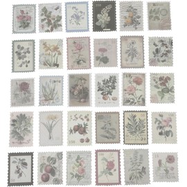 Healifty 120 Piezas Pegatinas Retro De Sello Vintage para Scrapbook Manualidades Diario Decoración Calcomanías Adhesivas para DIY Tamaño 2.67X1.77In