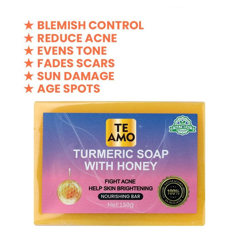 TURMERIC SOAP with HONEY 5.2 oz by Te Amo -