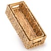 Eorbow 2 Pack Wicker Storage Baskets, Water Hyacinth Holder for