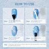 JODSONE White Blooming Wave Nail Gel 16.5ML,Spreading Effect for Ocean
