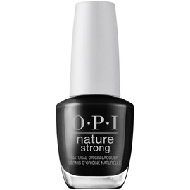 OPI Nature Strong Onyx Skies | Opaque Dark Black Crème Natural Origin Nail Polish | Plant Based, Vegan, Cruelty Free