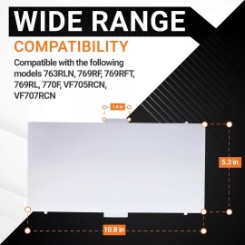 BlueStars Bathroom Vent Fan Light Lens Cover Replacement Part for Broan Nutone