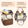 BabbleRoo Leather Diaper Bag Backpack, Multifunction Large Bags with Changing