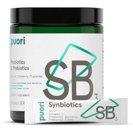 Puori Puori Probiotics and Prebiotics Dietary Supplement - 13 Billion CFU x 30 Servings - Support Immune and Digestive Health - Fiber 4g, Vitamin C 200mg - SB3 Bifidobacterium, Lactobacillus Fermentum