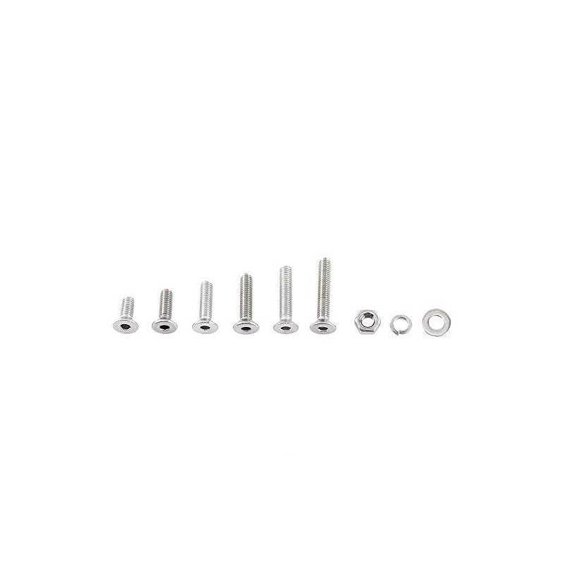 Tornillos de cabeza hexagonal M3 304 acero inoxidable 300 piezas