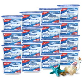 Vacplus Moisture Absorbers 16 Pack, 10.5 Oz, Humidity Absorber Boxes Attracts Extra Moisture from Your Bathroom, Closet, Kitchen, Dehumidifier for Closet(Ocean Scent), Light blue