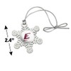 GRAPHICS & MORE Eastern Kentucky Secondary Logo Metal Snowflake Christmas