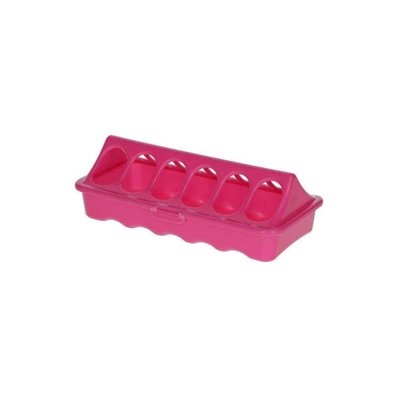 KERBL Feeding Trough with Hinged Lid for Easy and Quick