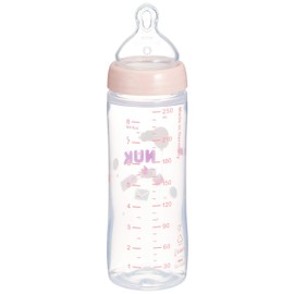 NUK FDNK03208150 Premium Choice Slim Milk Bottle (Plastic), 8.5 fl oz (250 ml), Breast Bottle, Close to Breasts, Made in Germany