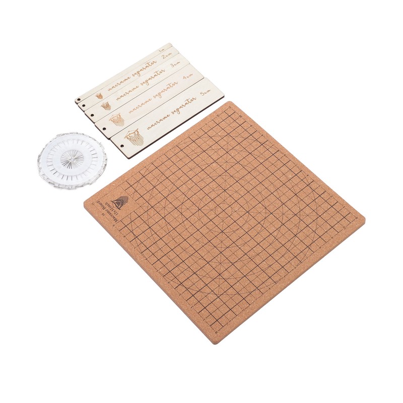 Macrame Board 11.8x11.8inch Reusable Grids Double Sided Macrame Braiding Board