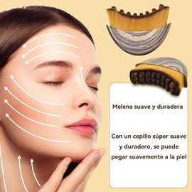 Cepillos Faciales Para Drenaje Linfático - Diseño Ergonómico Suaves Y Delicados Se Adaptan A La Piel Para Rostro Mentón Y Mandíbula