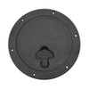 Bomar Deck Plate with T-Handle, Black, 10"