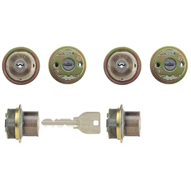 MIWA MCY-427 U9 Cylinder LIX Type Key Replacement Set of 2 Identical Set TE0/LIX Gold Series Kaobi (SA) 1.3 - 1.7 inches (33 - 42 mm)