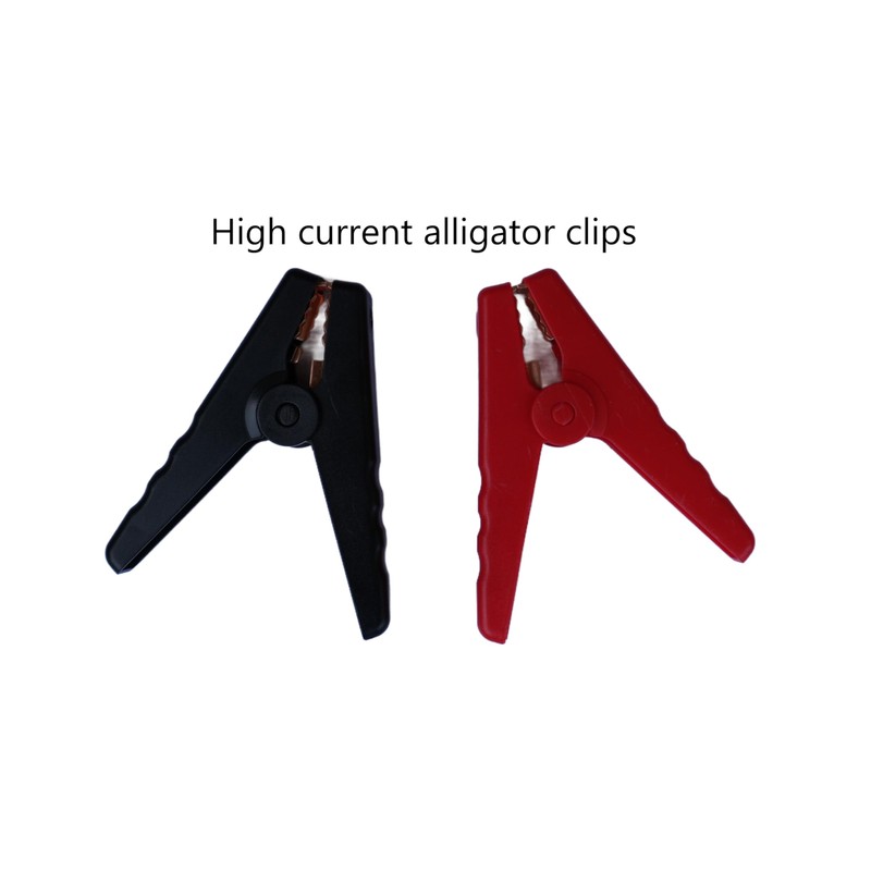 Custom Cable 50A Anderson Plug to Alligator Clips. Customized Length