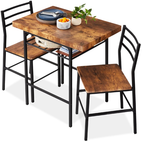 Best Choice Products 3-Piece Modern Dining Set, Space Saving Dinette