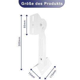 Surveillance Camera Universal Pole Mount with 2 Adjustable Stainless Steel Pipe Clamp, Pole Mount for Surveillance Camera Outdoor Ring Camera and Other Ring Camera Outdoor