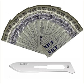 10 x NICE No.13 Sterile Carbon Steel CS13 Surgical Blades