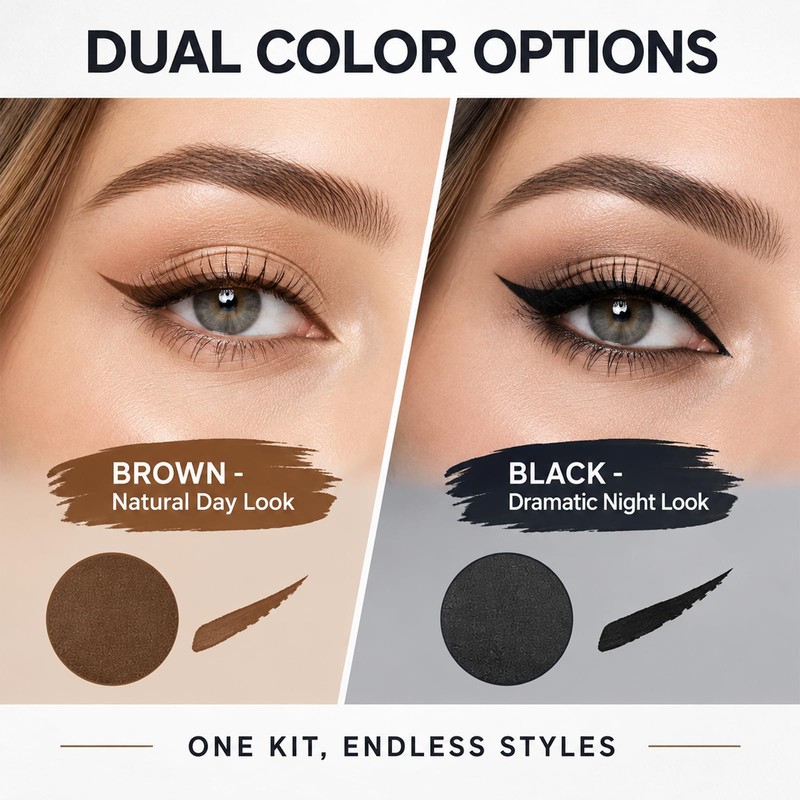 3‑in‑1 Eyeliner & Lower Lash Stamp Kit with Beauty Mark