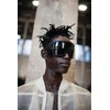 TYA Oversized Wrap Around Sunglasses for Women Men, Futuristic Rave