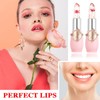 LZYLLS 2 Pack Crystal Jelly Flower Lipstick,Magic Temperature Color Change