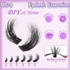 FOINEMYED Lash Clusters 100D Thick Lash Clusters 12-22mm Long Volume
