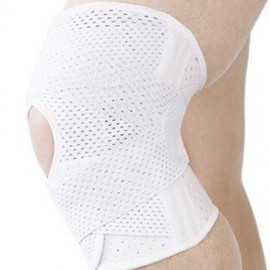 Compression Knee Strap Sports Bandage Protector Black L