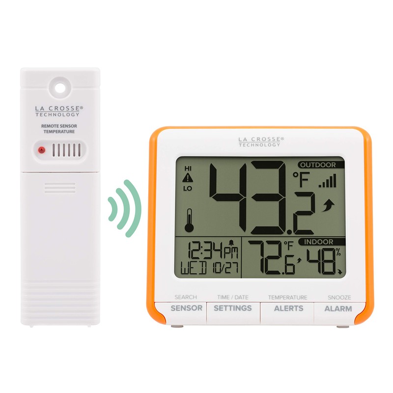 La Crosse Technology 308-179OR Wireless Temperature Humidity Station with Trends