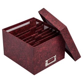 Hampton Frames The Photo Album Company ALBOX57RED Photo Storage Box for 700 Photos 13 x 18 cm Red