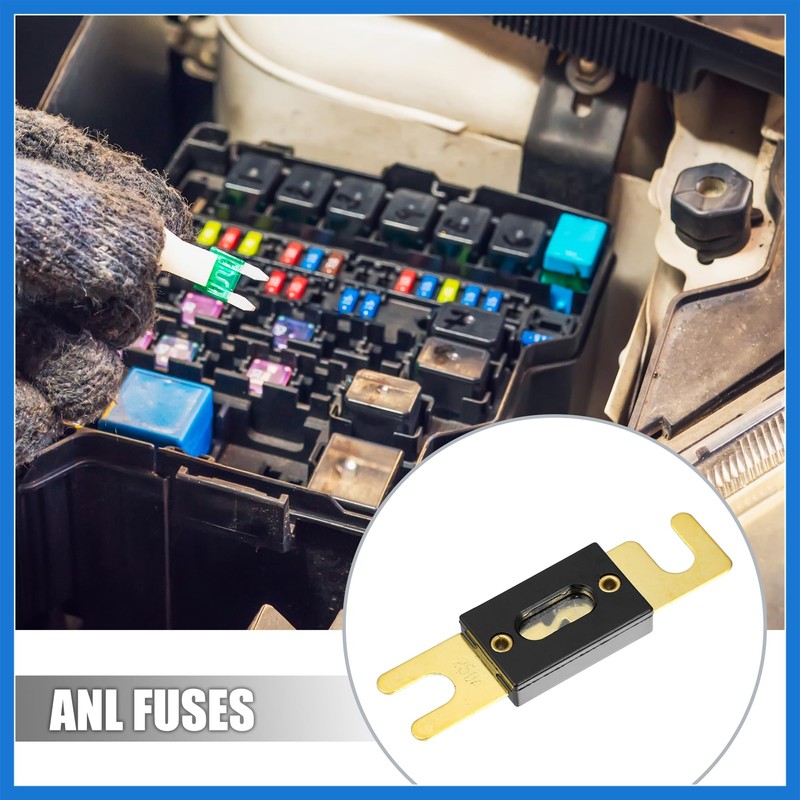 VekAuto 2pcs Fuse Replacement 250A ANL Fuses Car Audio Fuse