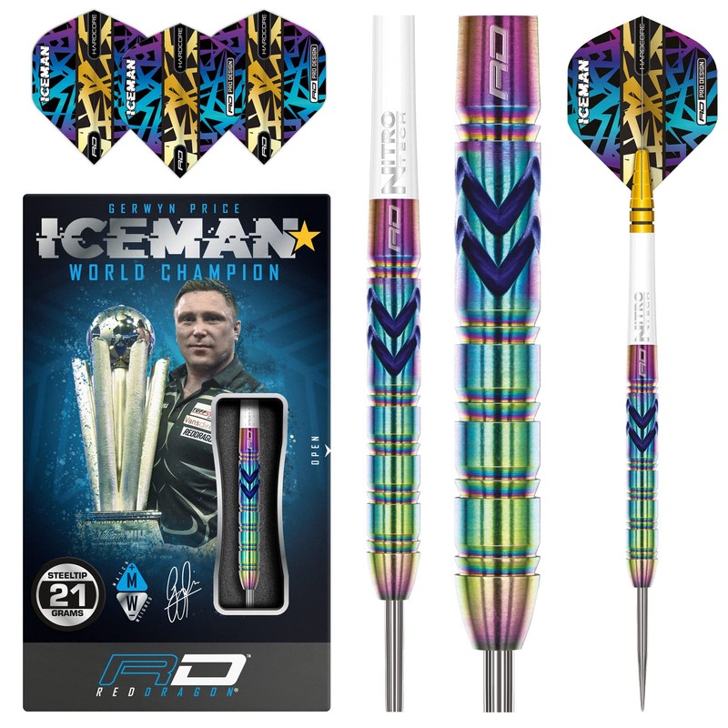 RED DRAGON Gerwyn Iceman Price Ionic 21 Gram Premium Tungsten