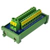 DIN Rail Mount 30Amp 48V 2x12 Position Screw Terminal Block