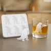 Piegricdiat Dinosaur Ice Cube Mold, 6-Cavity Silicone Ice Tray, Fun