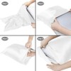 Set of 2 Satin Pillow Covers Envelope Pillowcase for Skin