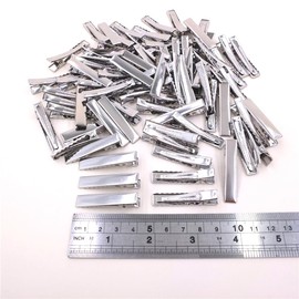 50 Packs Sturdy Alligator Hair Clips French Barrettes Hair Snap Clips Hairpins for Curl Clips Hair Styling DIY Crafting Hair Bow Accessories (Alligator Clips 40mm)