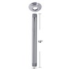 Westbrass A3612A-26 1/2" IPS x 12" Round Ceiling Mount Shower