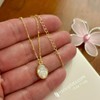 Minoplata Madonna Miracle Necklace in Mother of Pearl and Gold-Plated