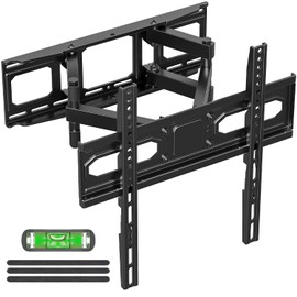 EconoMe Full Motion TV Wall Mount for Most 32-70 inchTVs, with Swivel and Tilt Articulating Arm, Wall Mount TV Bracket Max VESA 400x400, Holds up to 99 lbs, Fits 8", 12", 16" Wood Studs
