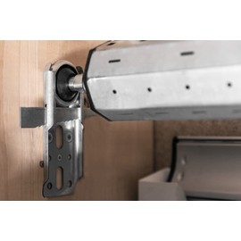 Schellenberg 83700 Maxi Roller Shutter Ready Box Bearing, Height-Adjustable Wall Bearing with Ball Bearings for Safe Storage of Roller Shutter Shaft