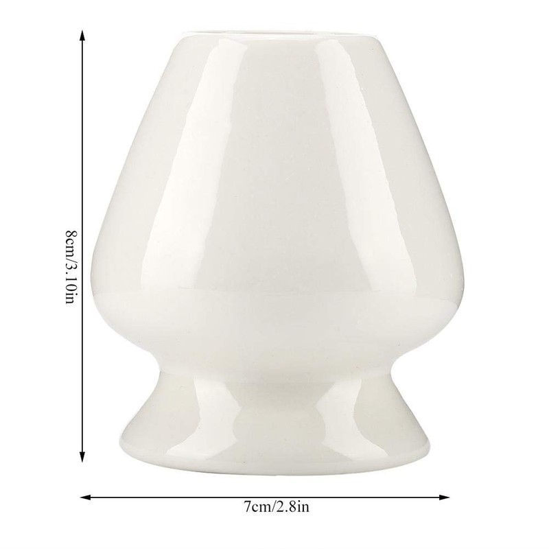 Fdit Matcha Whisk Stand Ceramic Holder for Bamboo Matcha Chasen