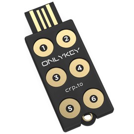 OnlyKey FIDO2 / U2F Security Key and Hardware Password Manager | Universal Two Factor Authentication | Portable Professional Grade Encryption | PGP/SSH/Yubikey OTP | Windows/Linux/Mac OS/Android