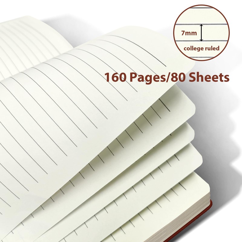DWIYITTN A5 Spiral Notebook and Pen Set, 160 Lined Pages