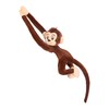 zxmbeddings Monkey Plush Stuffed Animal,Brown Hanging Monkey with Long Hands