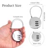Combination Padlock,4 Pcs Combination Padlocks Small Padlock with Combination 3