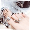 FOMIYES Pcs Set Natural Fake Toenails Tips Full Cover Artificial