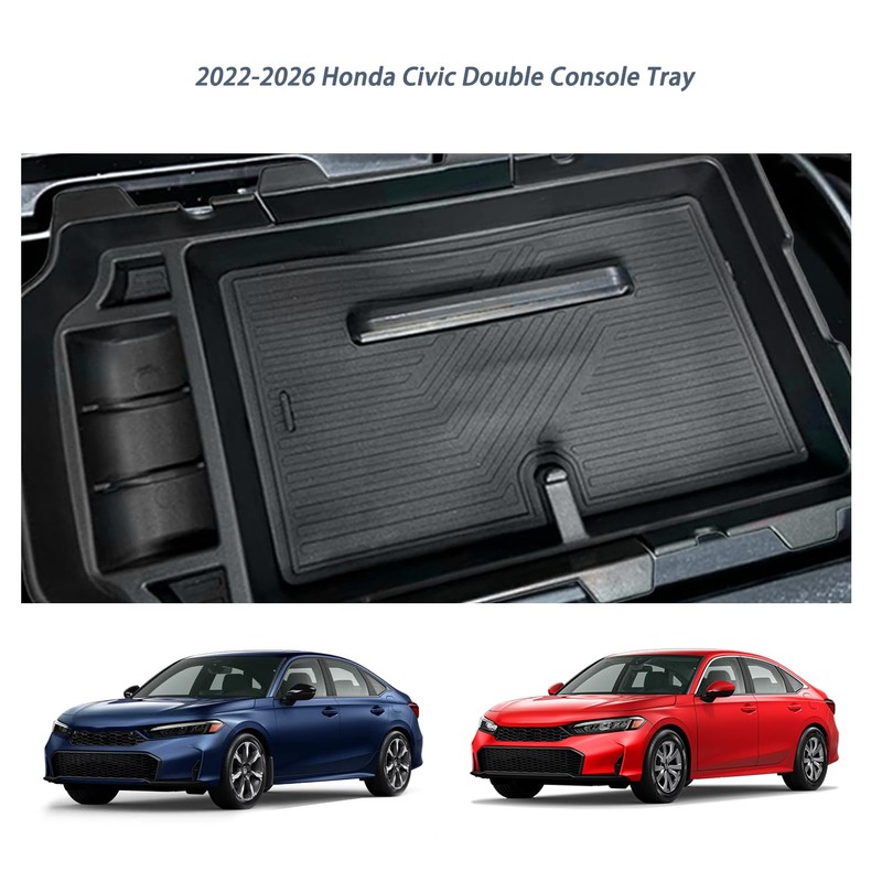 EUEKY 2Pack Hon da Civic 2025 Center Console Tray for