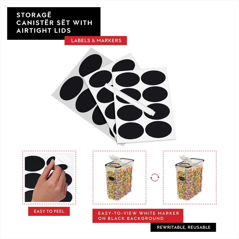 Cereal Containers Storage 2 Pack 135 fl. oz Cereal Dispenser